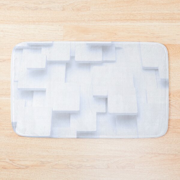 Item preview, Floating White Tiles | Minimal Futuristic Abstract Pattern designed and sold by IGLCreative.