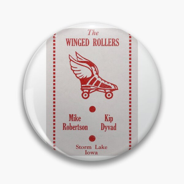 Item preview, The Winged Rollers Storm Lake Iowa Roller Skating Rink Sticker Decal Label designed and sold by tislord.