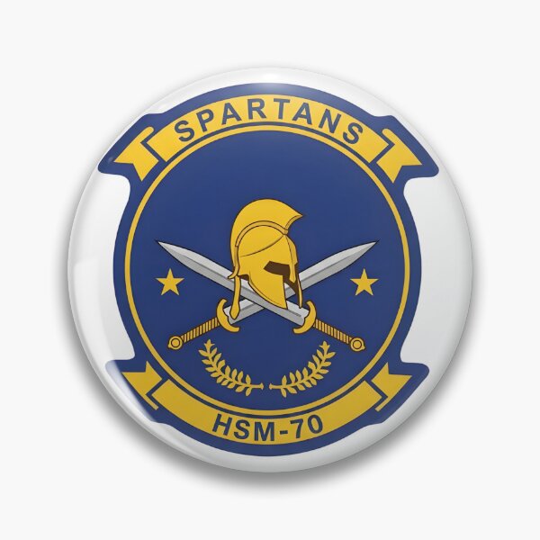 Item preview, Emblem of Helicopter Maritime Strike Squadron 70 (HSM-70) "Spartans" designed and sold by CharlieDesings.