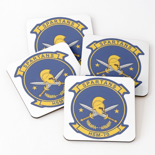 Item preview, Emblem of Helicopter Maritime Strike Squadron 70 (HSM-70) "Spartans" designed and sold by CharlieDesings.