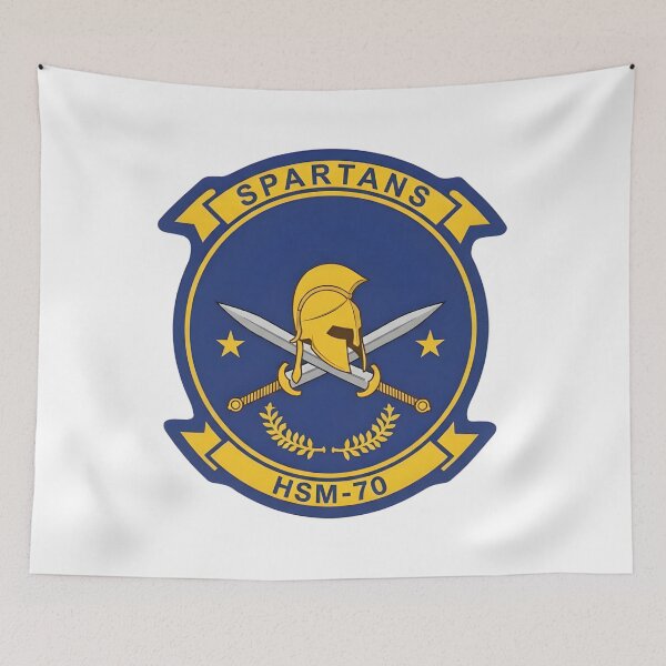 Item preview, Emblem of Helicopter Maritime Strike Squadron 70 (HSM-70) "Spartans" designed and sold by CharlieDesings.
