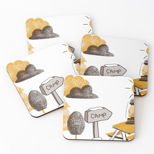 Item preview, Cozy Camping Adventure Nature Illustration designed and sold by altanduranstudio.