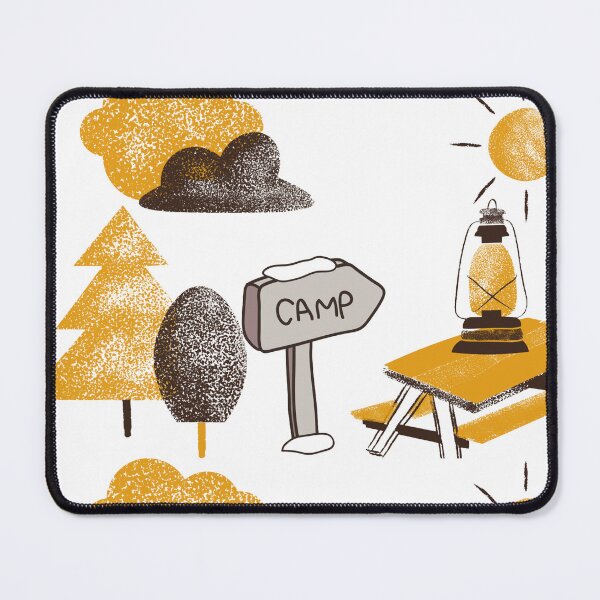 Item preview, Cozy Camping Adventure Nature Illustration designed and sold by altanduranstudio.