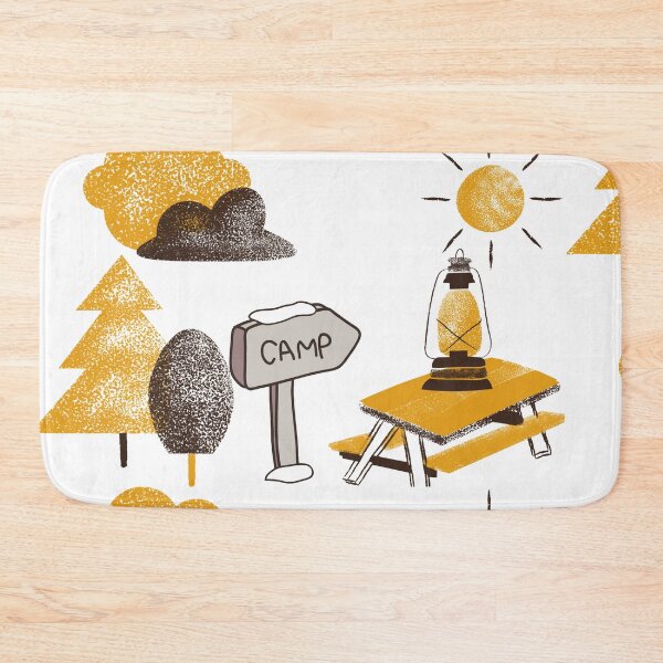 Item preview, Cozy Camping Adventure Nature Illustration designed and sold by altanduranstudio.