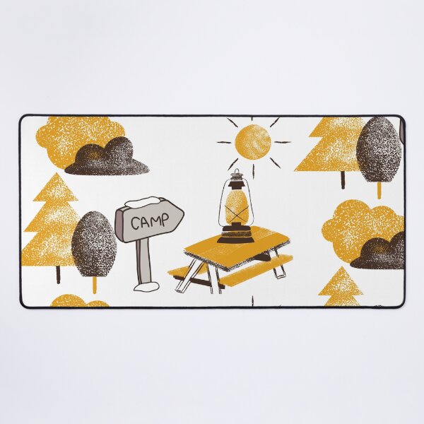 Item preview, Cozy Camping Adventure Nature Illustration designed and sold by altanduranstudio.