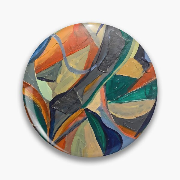 Item preview, Oil Painting Geometric Patterns Modern Aesthetics Timeless Design designed and sold by ART ATTACK ZONE.