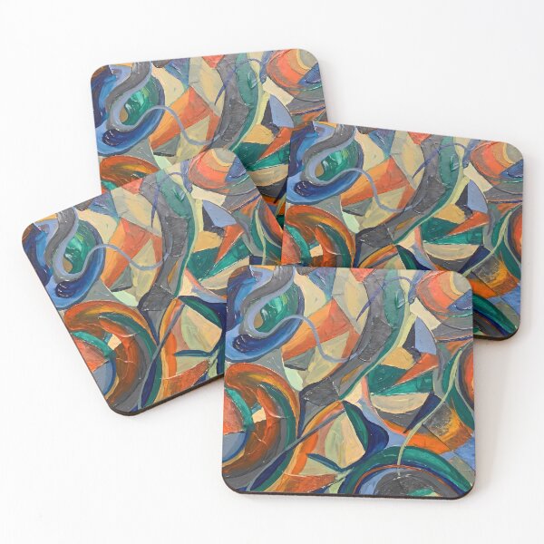 Item preview, Oil Painting Geometric Patterns Modern Aesthetics Timeless Design designed and sold by ART ATTACK ZONE.