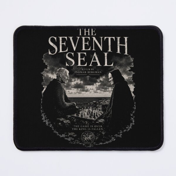 Item preview, The Seventh Seal Vintage Movie Poster Shirt | Ingmar Bergman Chess With Death Gothic Art designed and sold by ThreadTheory976.