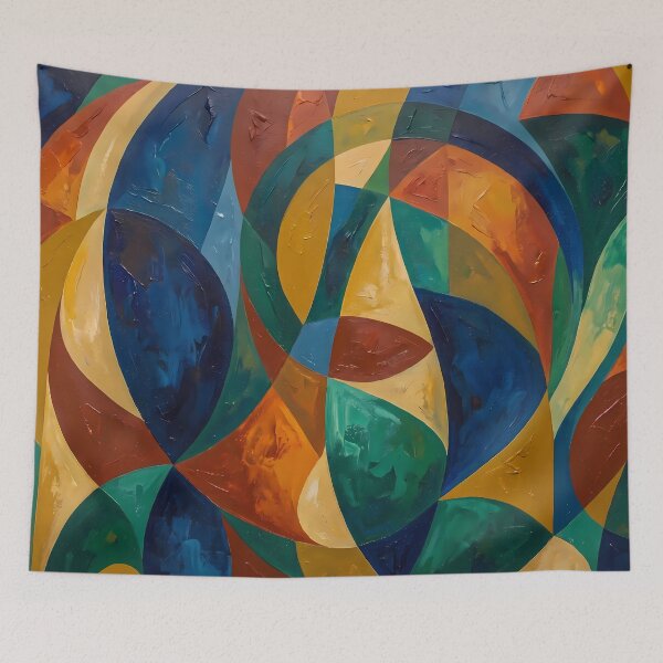 Item preview, Yellow Blue Green Red Modern Aesthetics Timeless Design designed and sold by ART ATTACK ZONE.