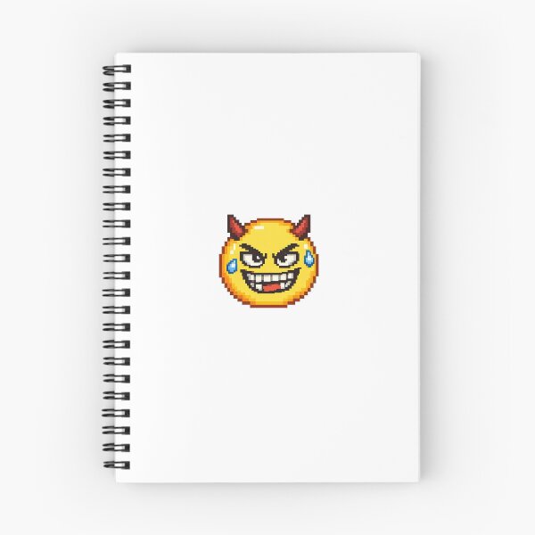 Item preview, Evil Grin Pixel Emoji – Retro 8 Bit Mischievous Reaction Sticker designed and sold by ANiyati.
