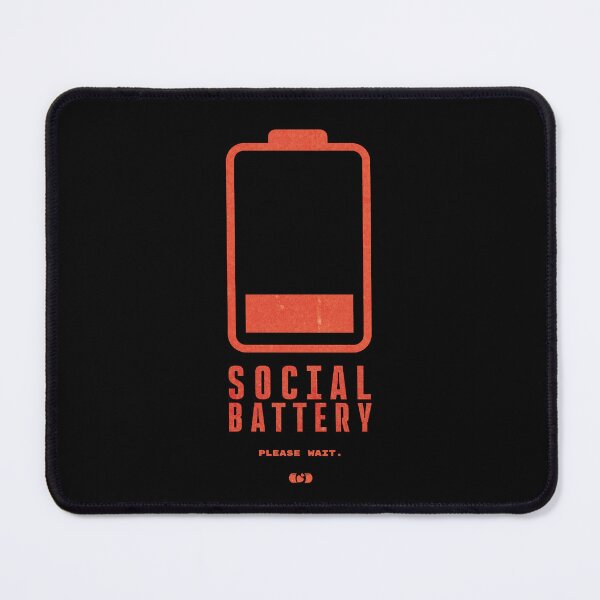 Item preview, Social Battery — Low Power Introvert Design designed and sold by Decorador de Corazones.