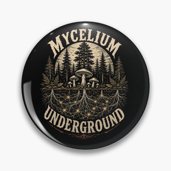 Item preview, Mycelium Underground Mushroom Forest Graphic designed and sold by curiouschimp.