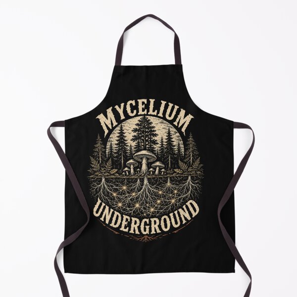 Item preview, Mycelium Underground Mushroom Forest Graphic designed and sold by curiouschimp.