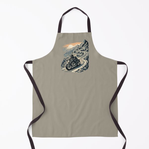 Item preview, Winding Mountain Pass Rider - Epic Retro Landscape Emblem designed and sold by SilentPowerArt.