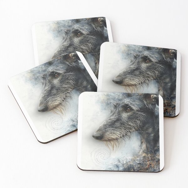 Item preview, Portrait of a scottish deerhound designed and sold by aghnadarragh.