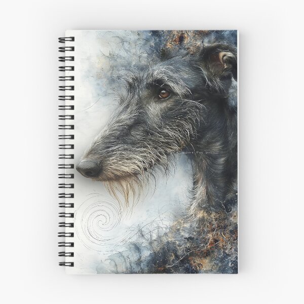 Item preview, Portrait of a scottish deerhound designed and sold by aghnadarragh.
