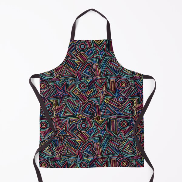Item preview, Abstract stars and hearts 1 (black background) designed and sold by MentaLee.