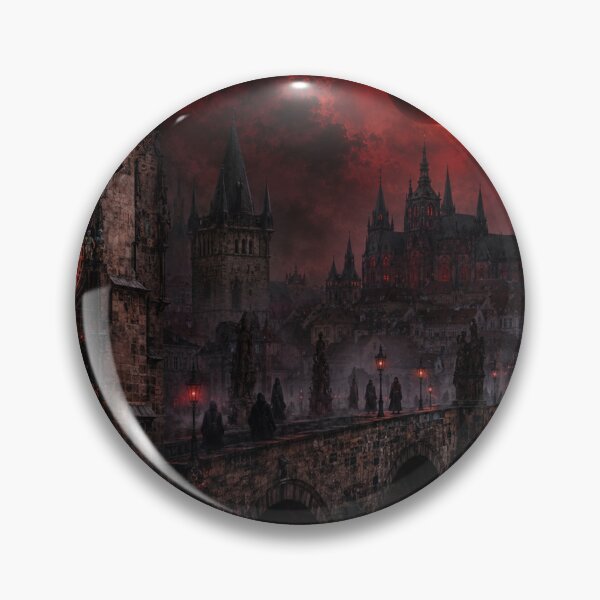 Item preview, The Cursed Astronomical City | Haunted Prague Gothic Art designed and sold by kabucino.