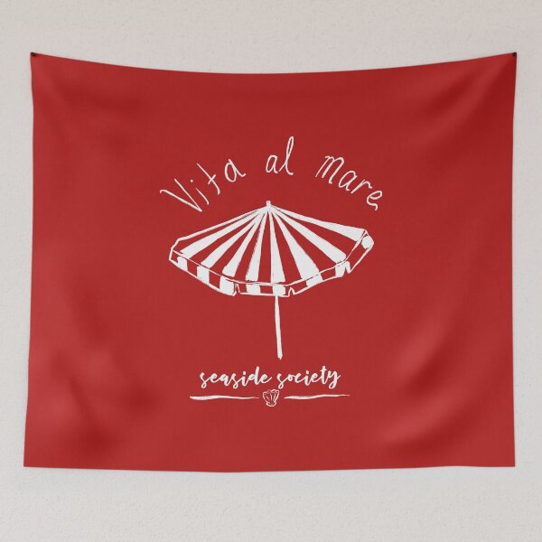 Item preview, Vita Al Mare Seaside Society Beach Summer Graphic designed and sold by art-injoy.