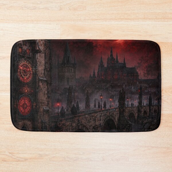Item preview, The Cursed Astronomical City | Haunted Prague Gothic Art designed and sold by kabucino.