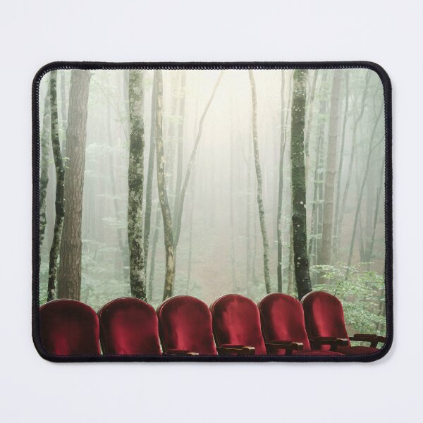 Item preview, Vintage Red Velvet Theater Seats in a Misty Forest designed and sold by NicoVeithen.