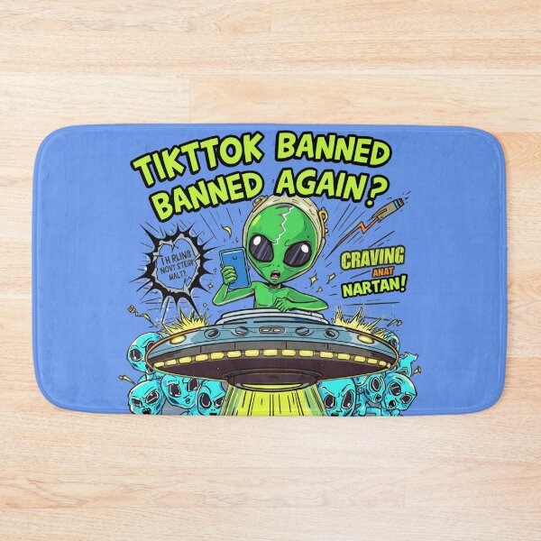 Item preview, TikTok Banned Again Alien Meme Funny Sticker designed and sold by THE 1ONE.