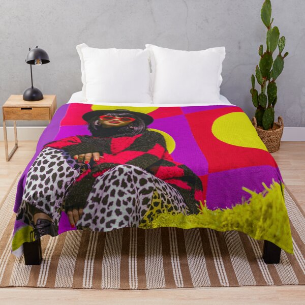 Item preview, Bold Retro Fashion Model in Red Sunglasses and Pop Art Setting designed and sold by AI-lineDesign.