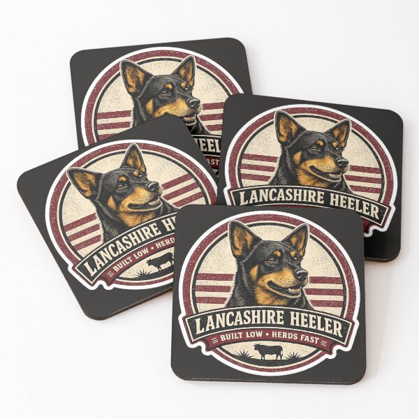 Item preview, Lancashire Heeler Built Low Herds Fast Retro Dog Sticker designed and sold by Swanny's Custom T-shirt and Gift Designs.