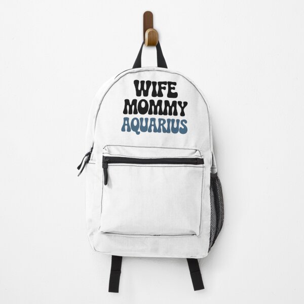 Item preview, Retro Wife Mommy Aquarius Zodiac Typography Design designed and sold by Cool-cat-art.