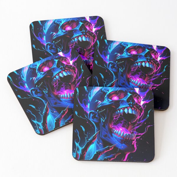 Item preview, Neon Rage Skull designed and sold by IMuDesigner.