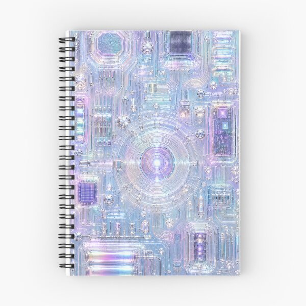 Item preview, Opalescent Clear Circuit Board Electronics Pattern Y2K designed and sold by MeanPanduh.