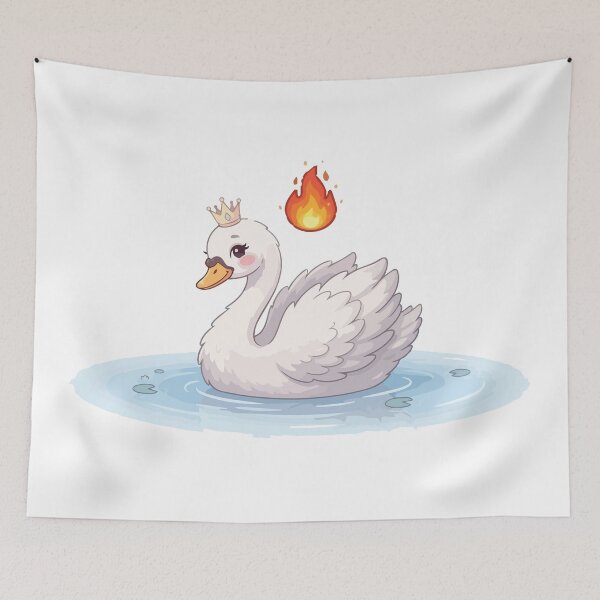 Item preview, The Elegant Menace Funny Angry Swan designed and sold by Petzzz.