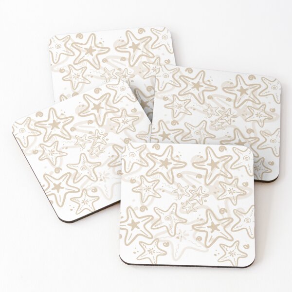 Item preview, Abstract Starfish Doodle Pattern – Minimal Coastal Scribble Art designed and sold by Barelythere2324.