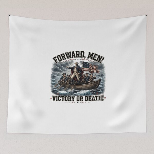 Item preview, Forward Men Victory Or Death 4th of July Patriotic USA Sublimation Independence Day designed and sold by Thread&Fable.