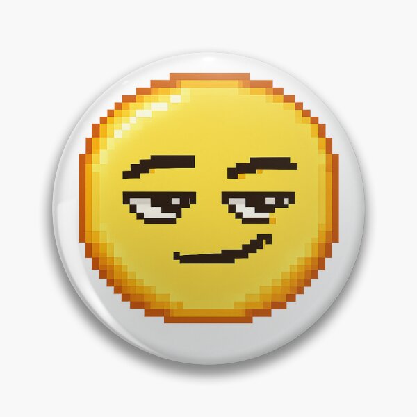 Item preview, Smirk Pixel Emoji – Retro 8 Bit Sarcastic Reaction Sticker designed and sold by ANiyati.