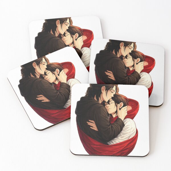 Item preview, Wrapped in Red: The Eternal Bond of Eren and Mikasa designed and sold by Shyam shop.