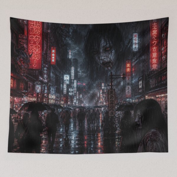 Item preview, The Neon Yokai District | Tokyo Gothic Cyber Horror designed and sold by kabucino.