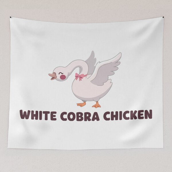 Item preview, White Cobra Chicken Funny Swan Meme designed and sold by Petzzz.