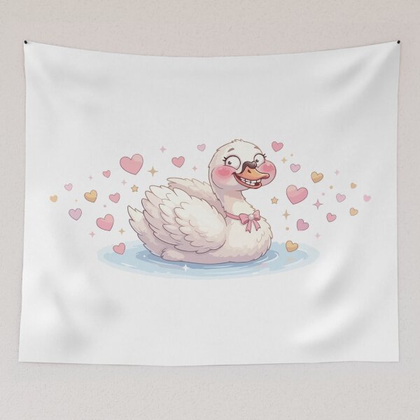 Item preview, Pretty But Psycho Funny Cute Swan designed and sold by Petzzz.