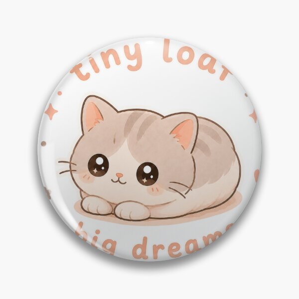Item preview, Tiny Loaf Big Dreams Cat Shirt, Cute Kawaii Cat designed and sold by ModernPaws.