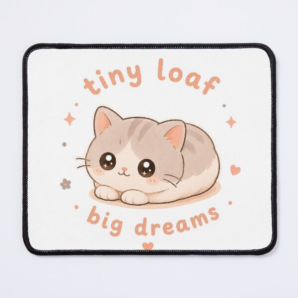 Item preview, Tiny Loaf Big Dreams Cat Shirt, Cute Kawaii Cat designed and sold by ModernPaws.
