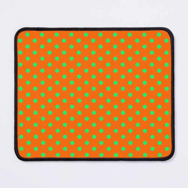 Item preview, Bright Orange and Green Mini Polka Dots designed and sold by Jeallan Designs.