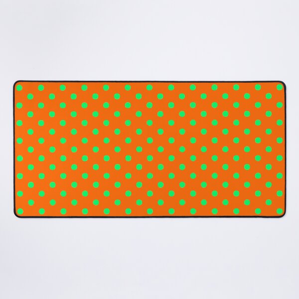 Item preview, Bright Orange and Green Mini Polka Dots designed and sold by Jeallan Designs.
