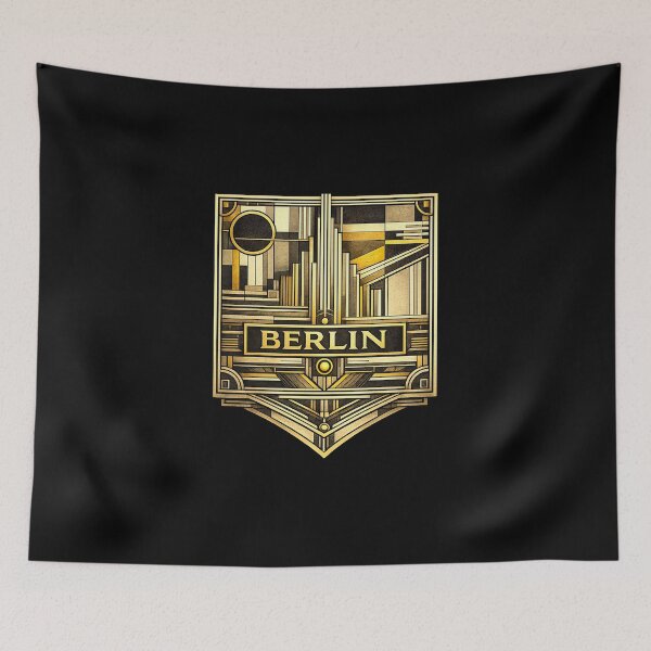 Item preview, deco style berlin badge designed and sold by astriebatik.