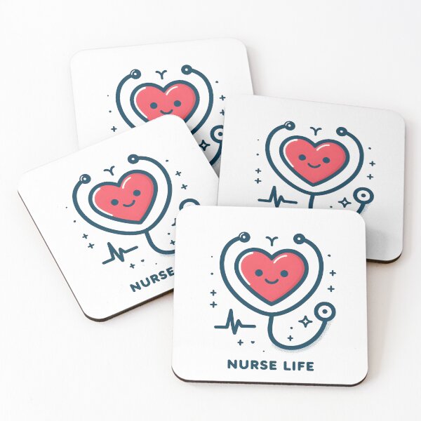 Artikelvorschau, Cute Nurse Life Heartbeat Stethoscope Design entworfen und verkauft von Smoking_Animals .