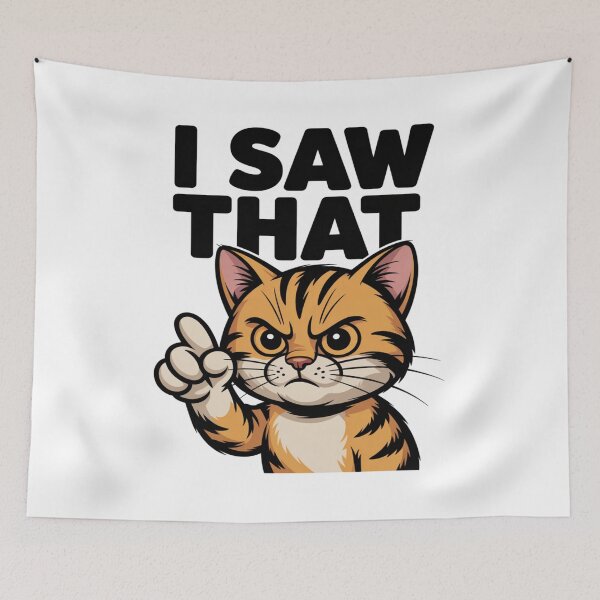 Item preview, funny cat - judgmental cat - sassy cat - cat humor - cat lover - cat mom - cat dad - pointing cat - angry cat - cat warning - sarcastic cat - toe beans - cat attitude - pet humor designed and sold by JansenGS.