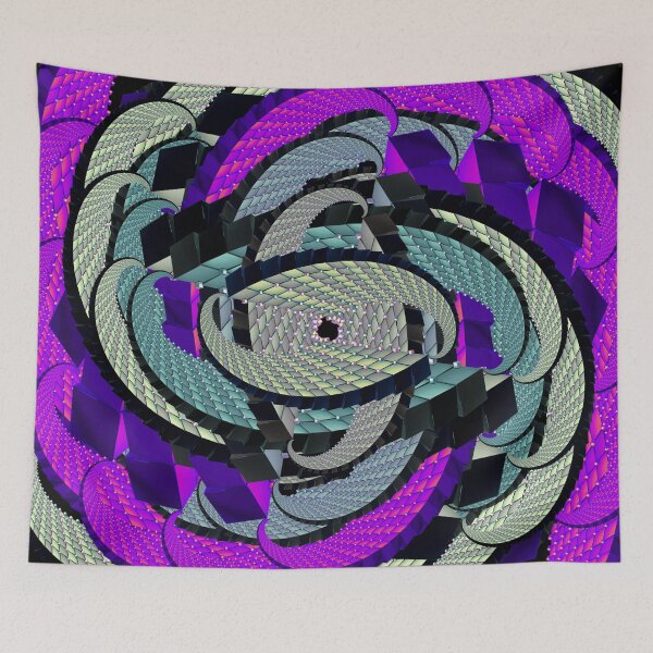 Item preview, Neon Singularity | Cyberpunk Spiral Abstract designed and sold by IGLCreative.