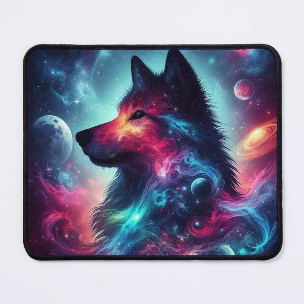 Item preview, Cosmic Wolf in Nebula designed and sold by secretofpegasus.