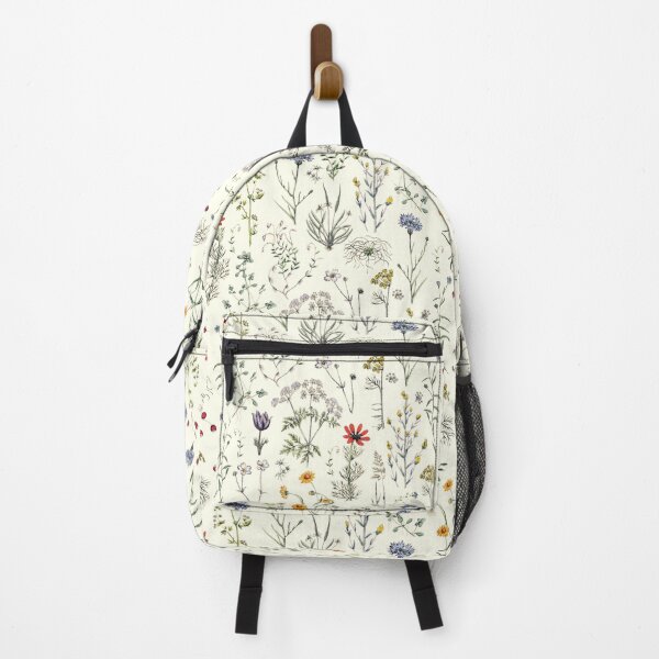 Item preview, Botanical Vintage Wildflowers on Ivory White designed and sold by tanjica.