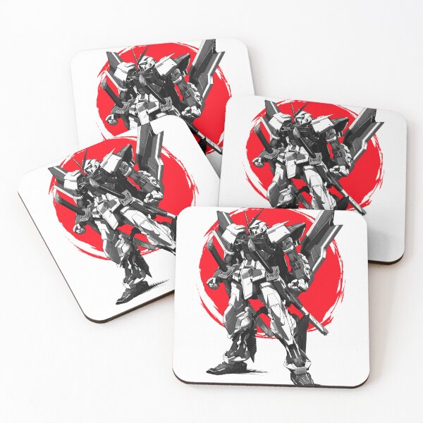Item preview, astray gundam red frame vector ink gundam seed illustration black white designed and sold by sabartgunpla.